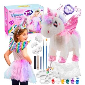 3-in-1 Kids Toy Set - Pink and White